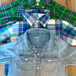 3-pk Toddler GAP Button-Downs
